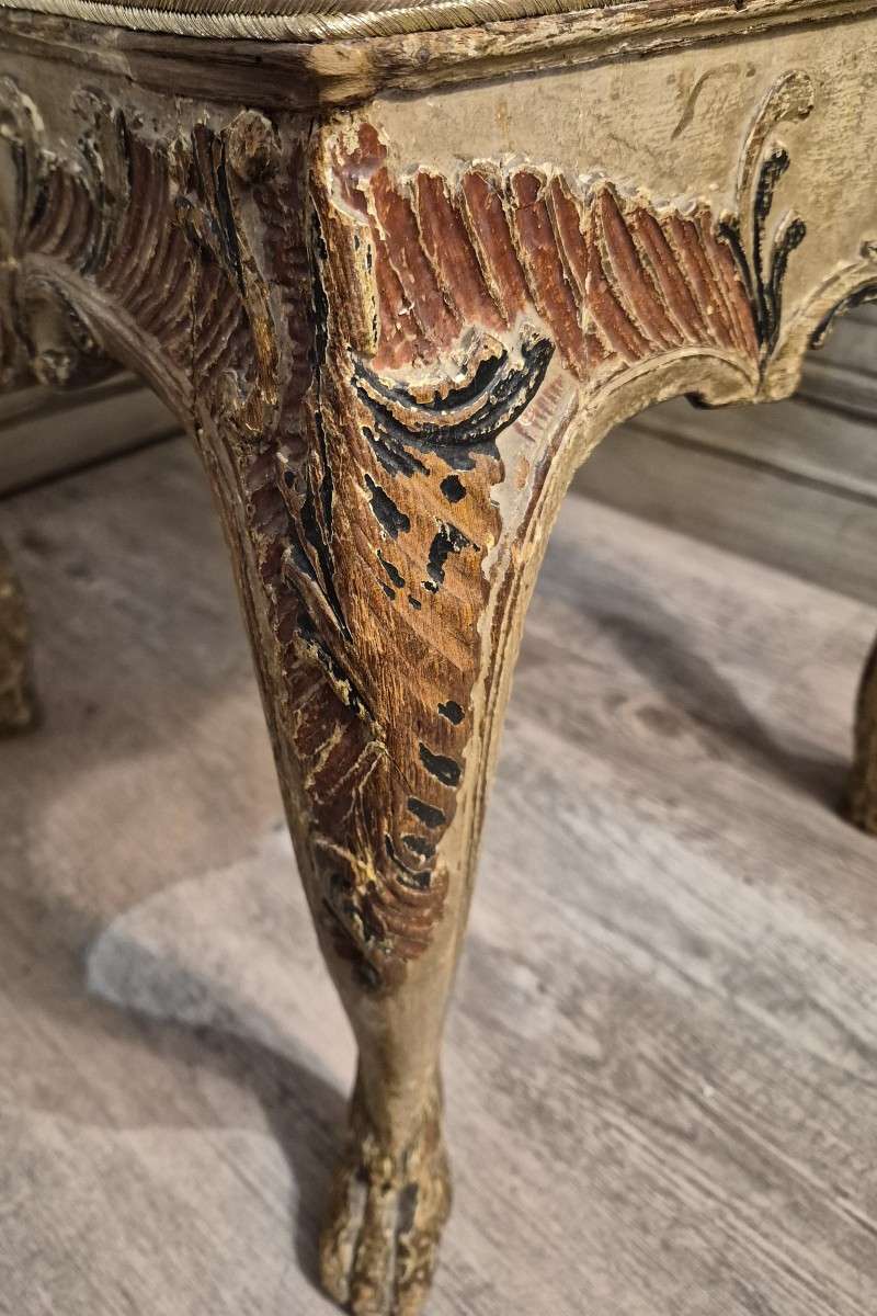 Tabouret d'époque Louis XV -photo-2