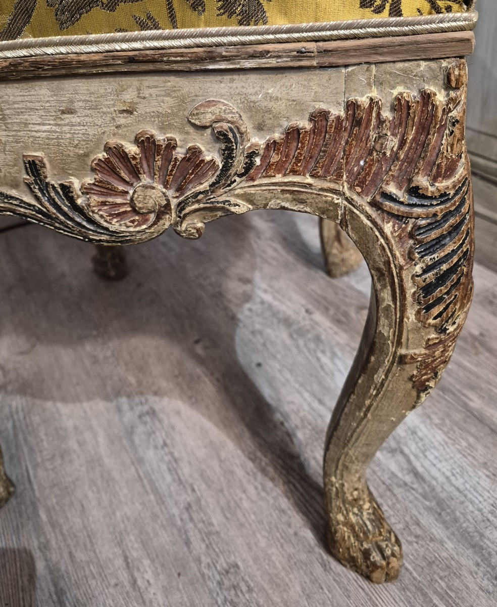 Tabouret d'époque Louis XV -photo-4