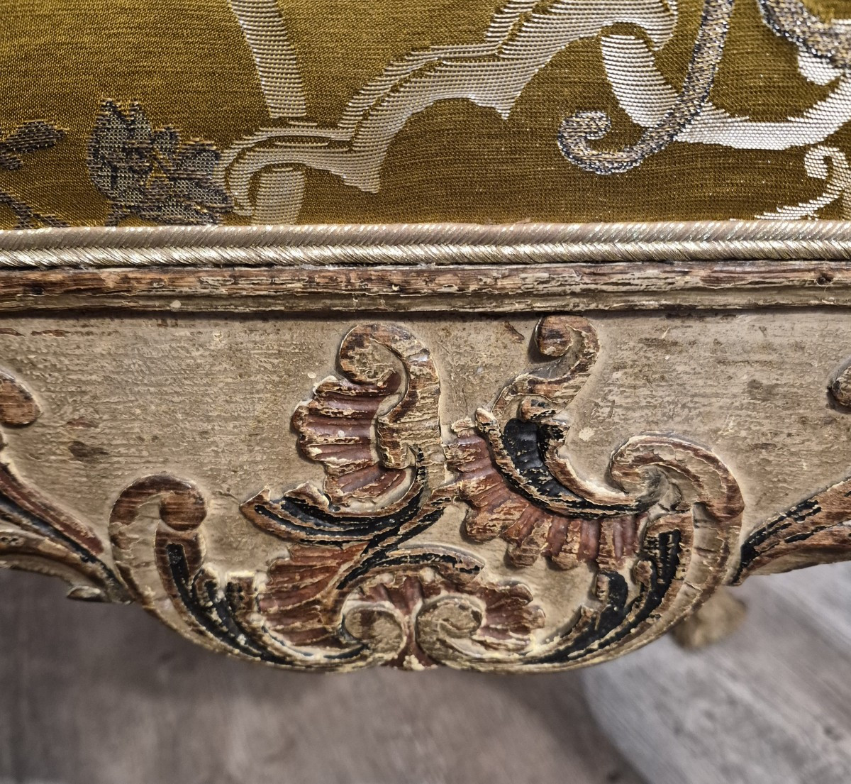 Tabouret d'époque Louis XV -photo-5