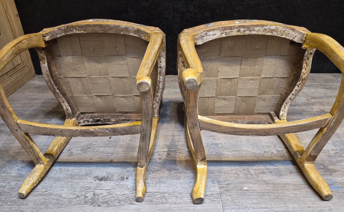Pair Of Louis XV Period Armchairs-photo-4