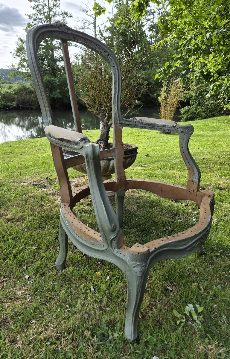 Bergère d'époque Louis XV -photo-3