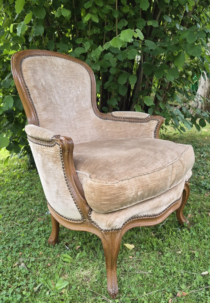 Louis XV Period Bergère Stamped By Pothier-photo-4