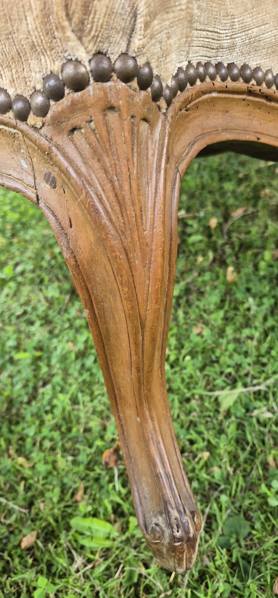 Louis XV Period Bergère Stamped By Pothier-photo-1