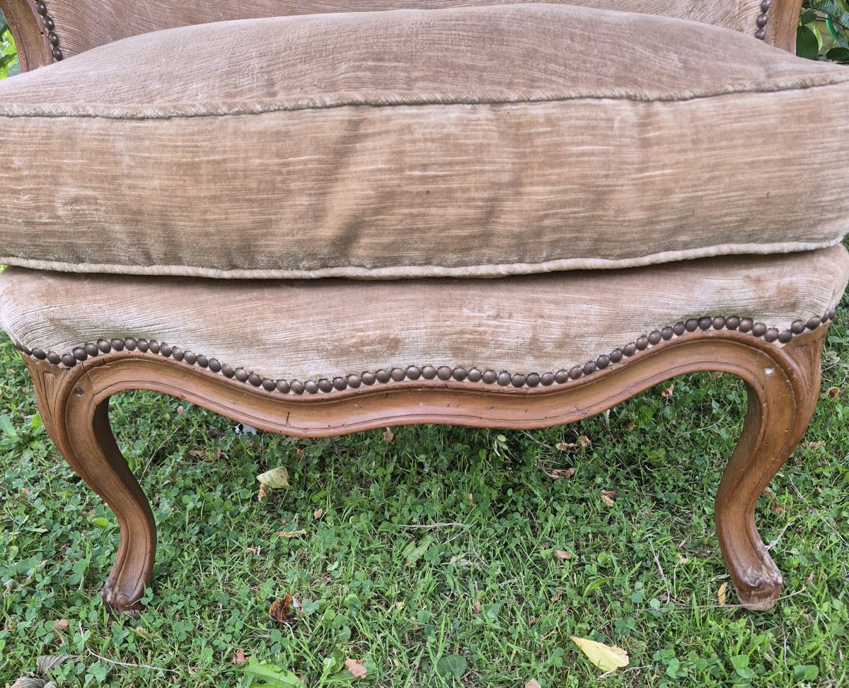 Louis XV Period Bergère Stamped By Pothier-photo-7