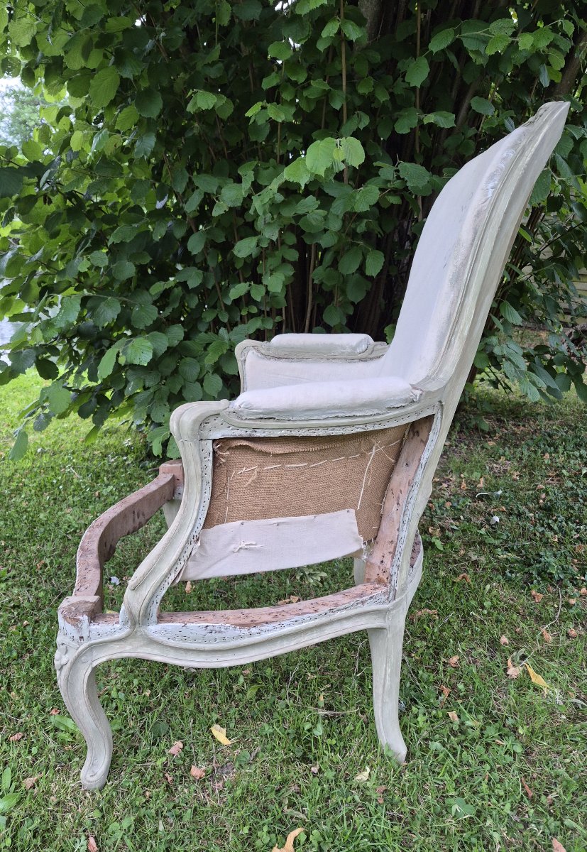 Bergère d'époque Louis XV  estampillée de Bonnemain -photo-3