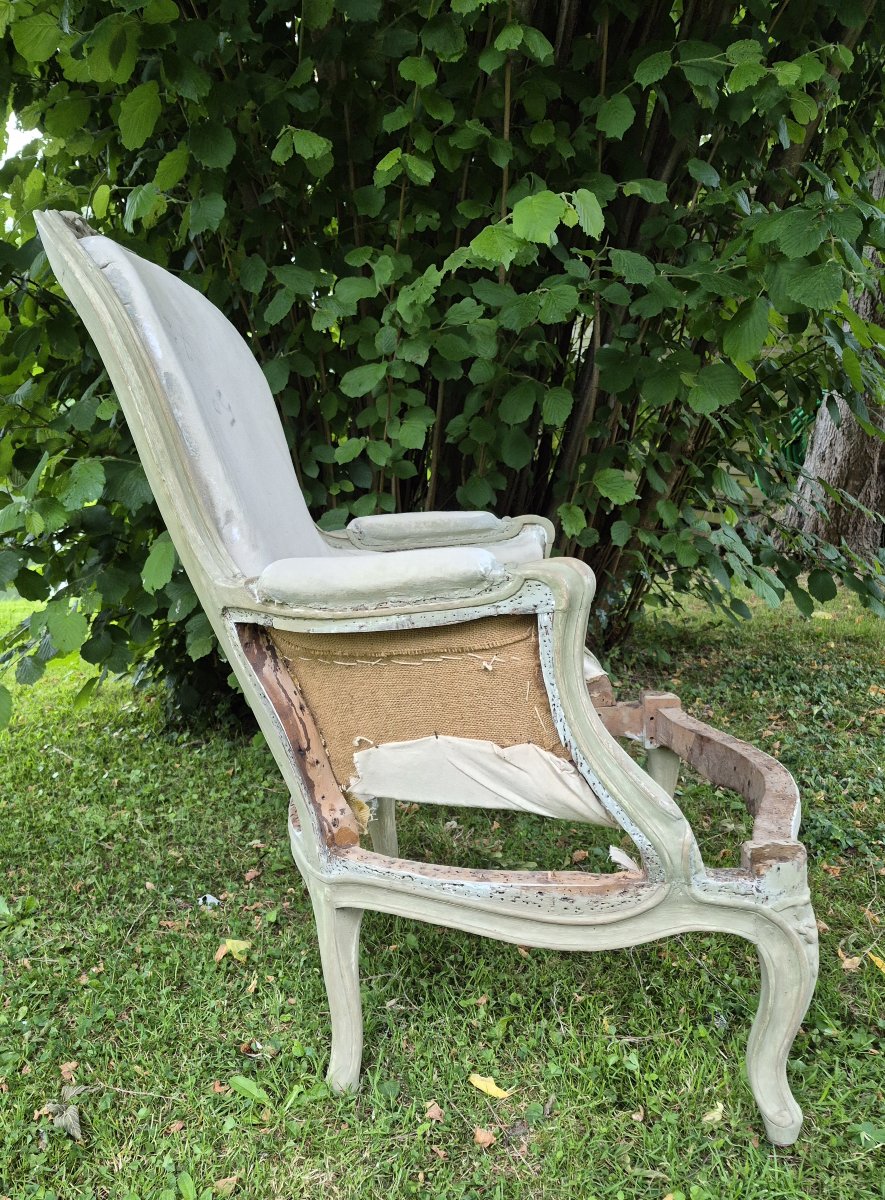 Bergère d'époque Louis XV  estampillée de Bonnemain -photo-4