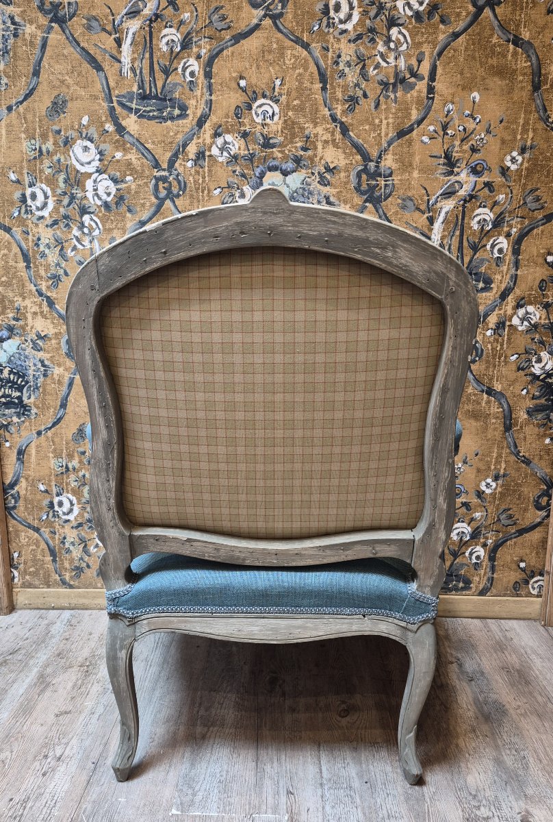 Fauteuil à la reine d'époque Louis XV-photo-2