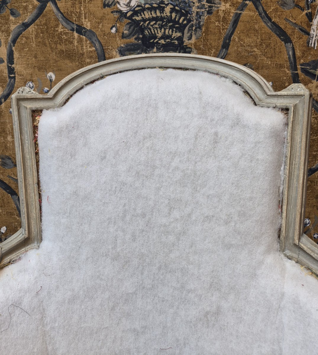 Bergère d'époque Louis XVI estampillée de Henri Jacob -photo-8