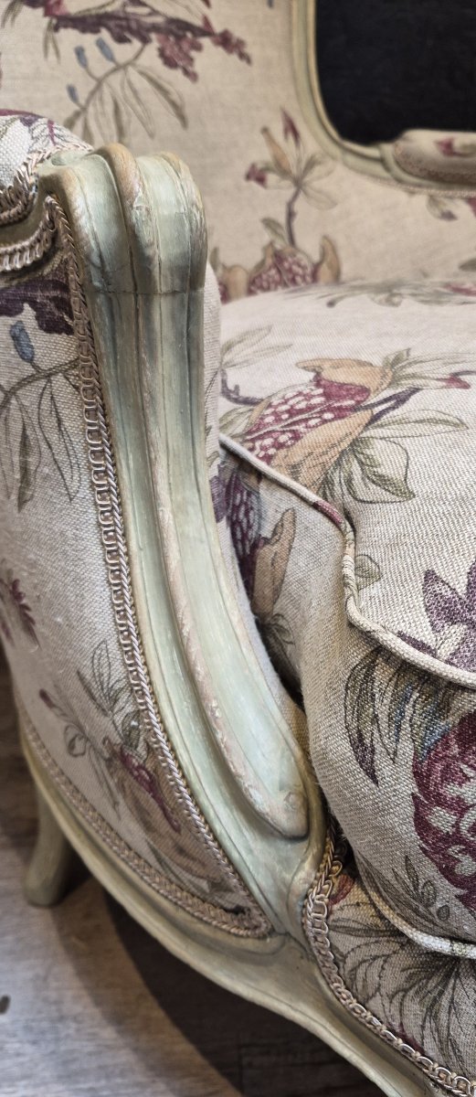 Antique Louis XV-style Armchair Stamped -photo-2