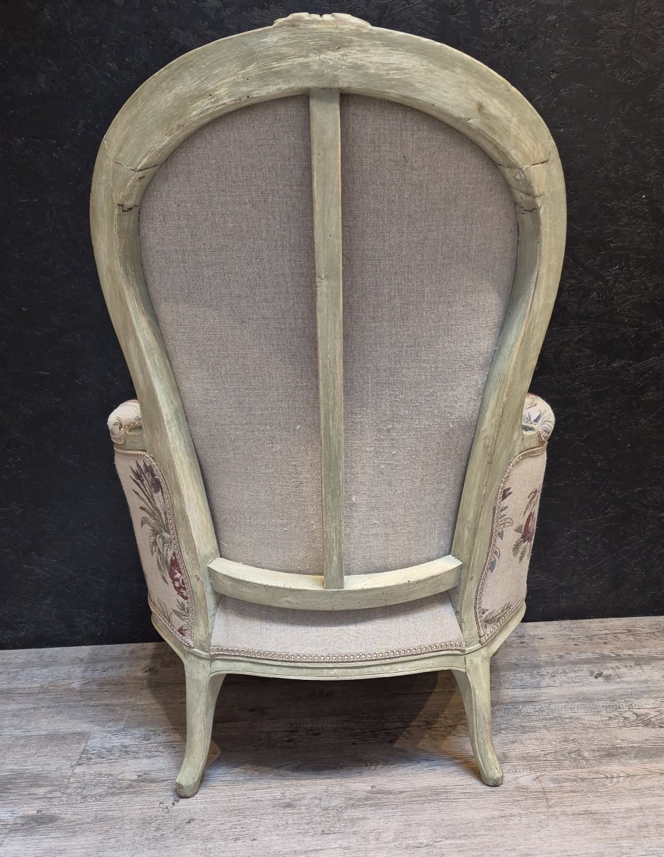 Antique Louis XV-style Armchair Stamped -photo-5