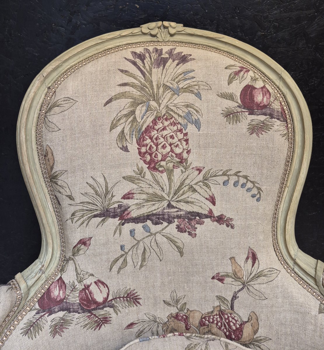 Antique Louis XV-style Armchair Stamped -photo-7