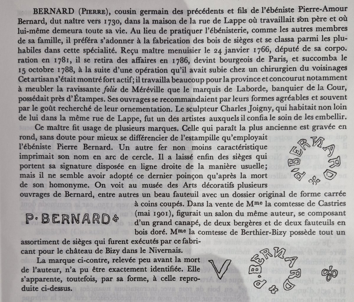 Paire de cabriolets d'époque Louis XVI estampillée de Pierre Bernard -photo-6
