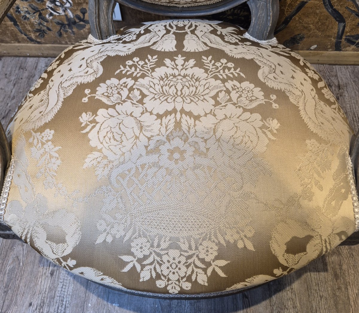 Paire de cabriolets d'époque Louis XVI estampillée de Dupain -photo-6