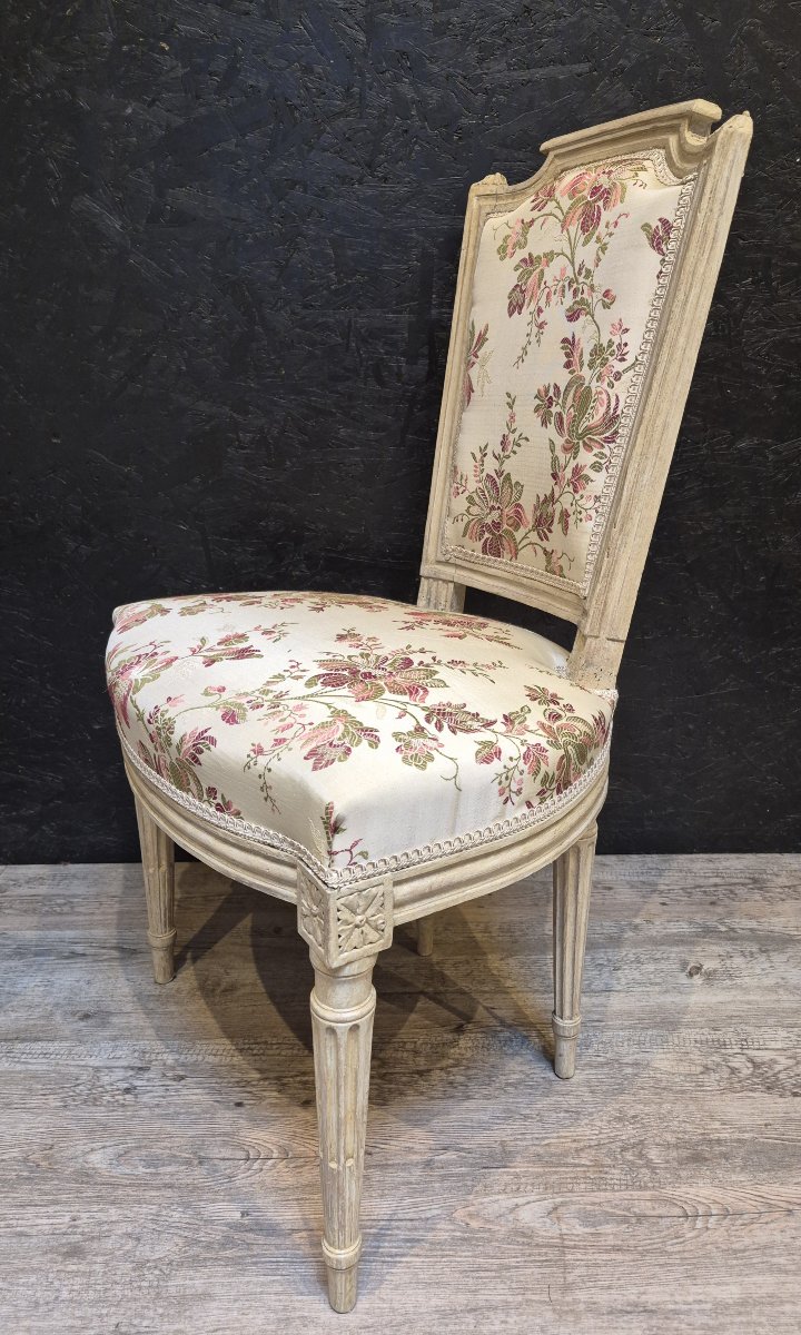 Paire de chaises d'époque Louis XVI -photo-1