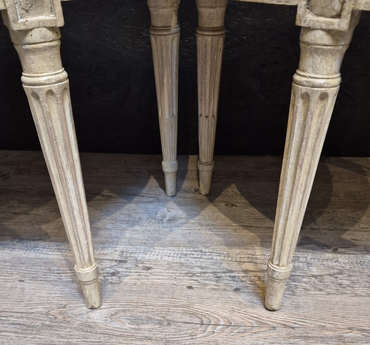 Paire de chaises d'époque Louis XVI -photo-7