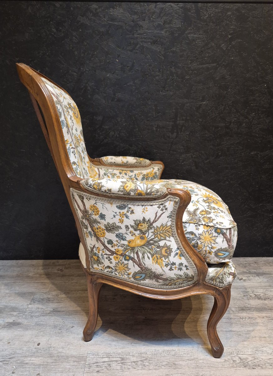 Bergère d'époque Louis XV estampillée de Pothier-photo-4