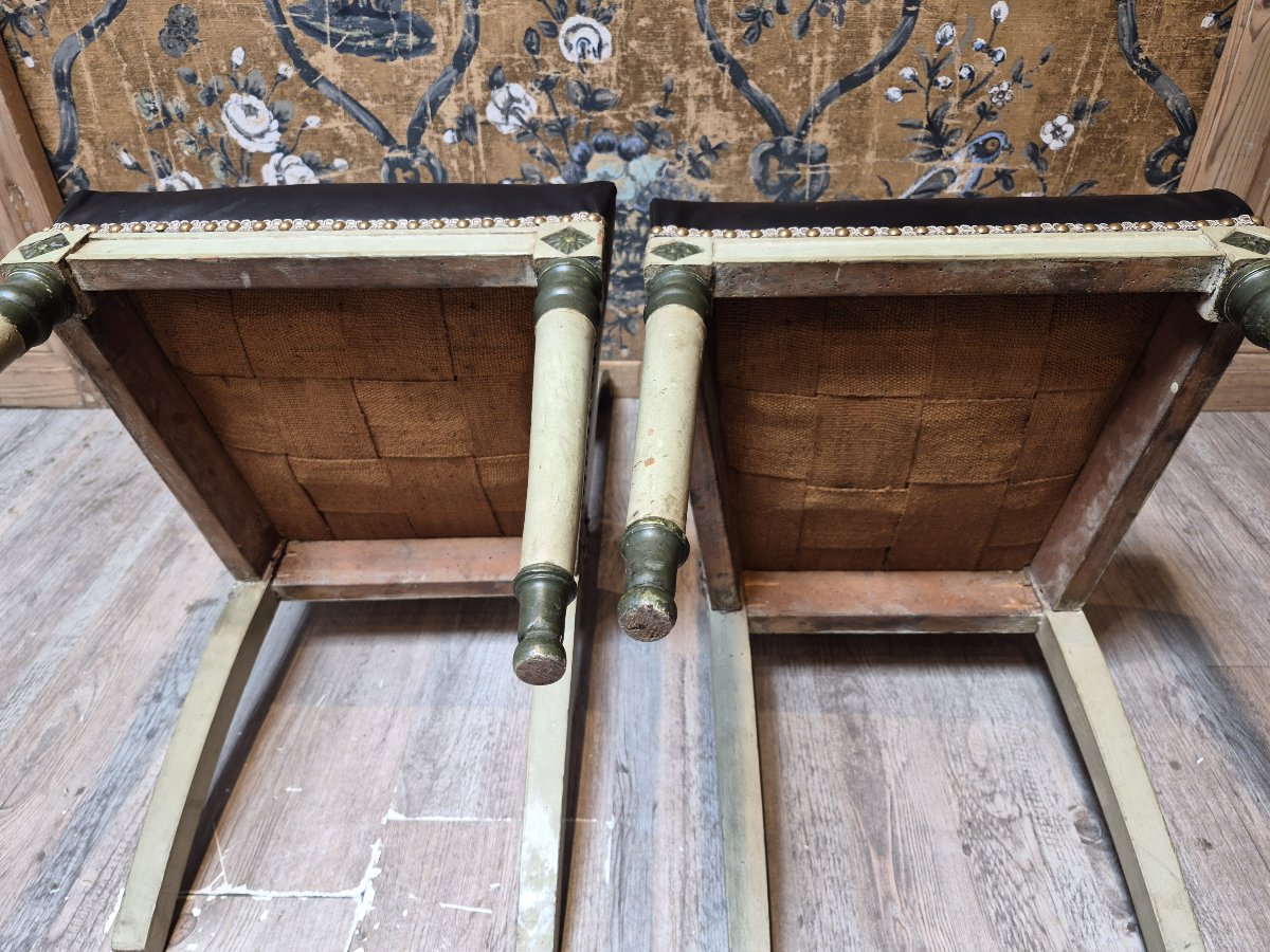 Paire de chaises d'époque directoire -photo-6