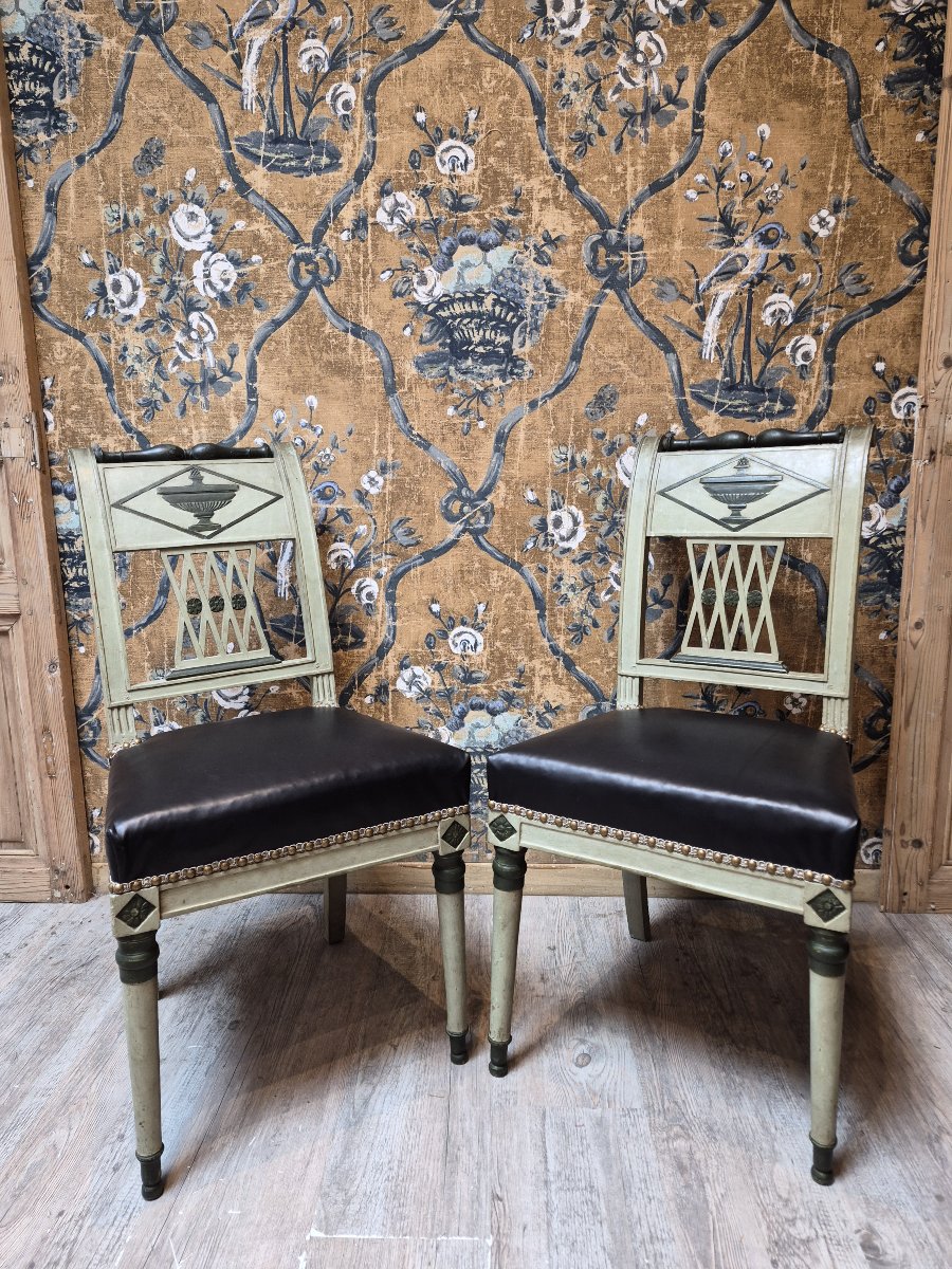 Paire de chaises d'époque directoire 