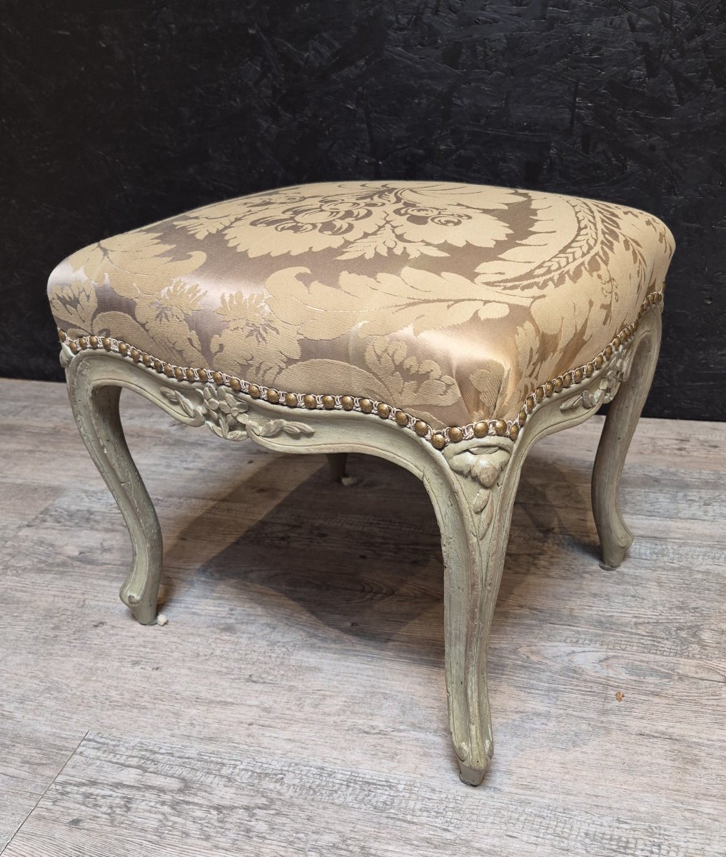 Tabouret d'époque Louis XV -photo-2