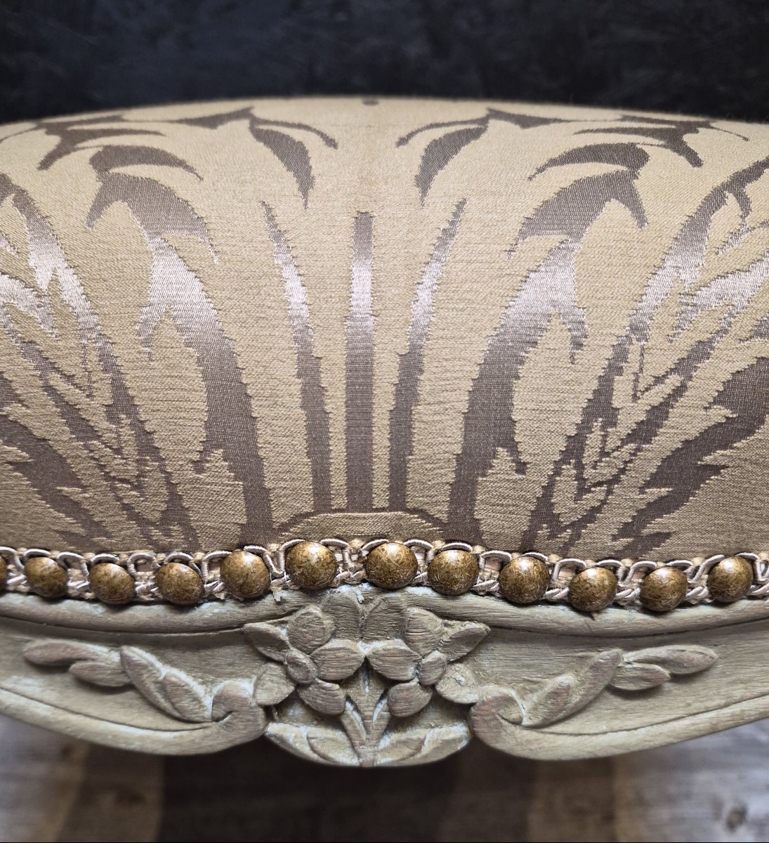 Tabouret d'époque Louis XV -photo-4