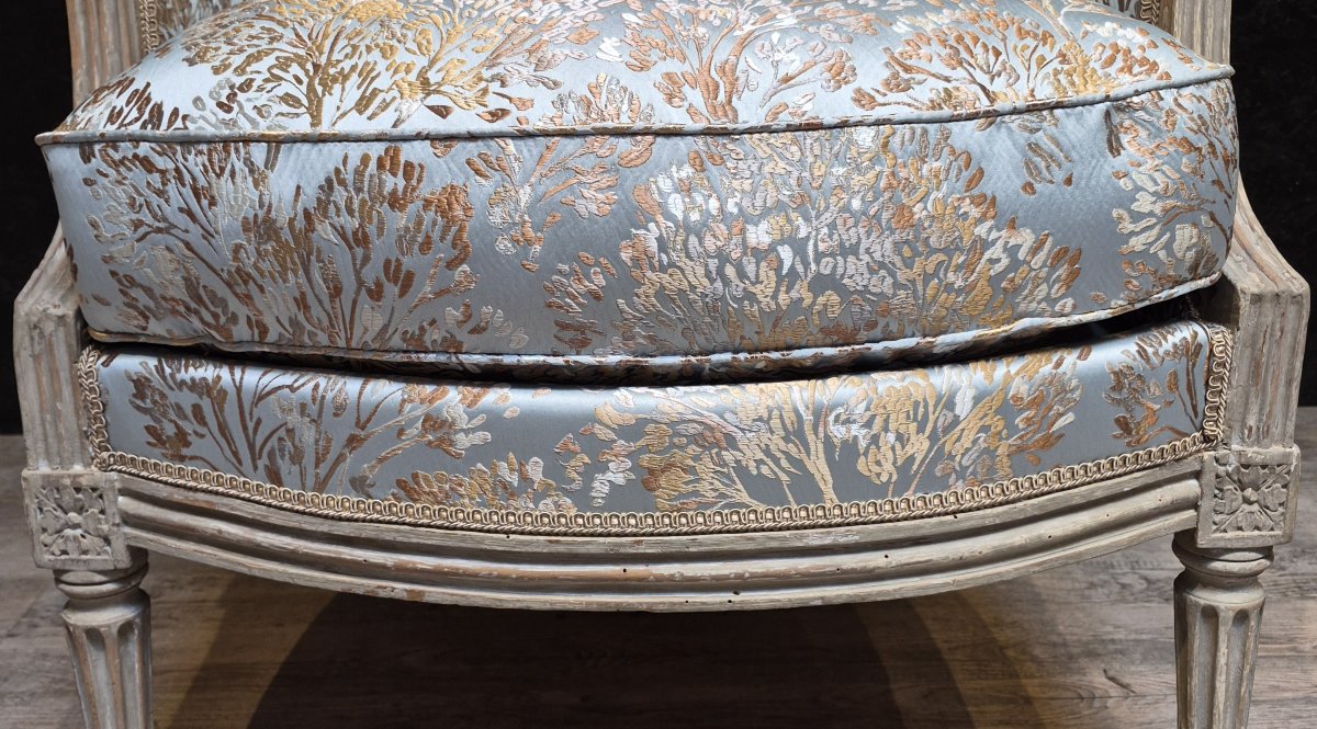 Antique Louis XVI-style Bergère Chair -photo-6
