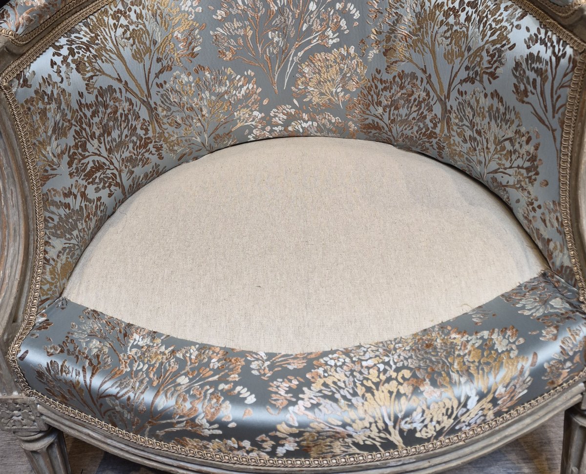 Antique Louis XVI-style Bergère Chair -photo-7