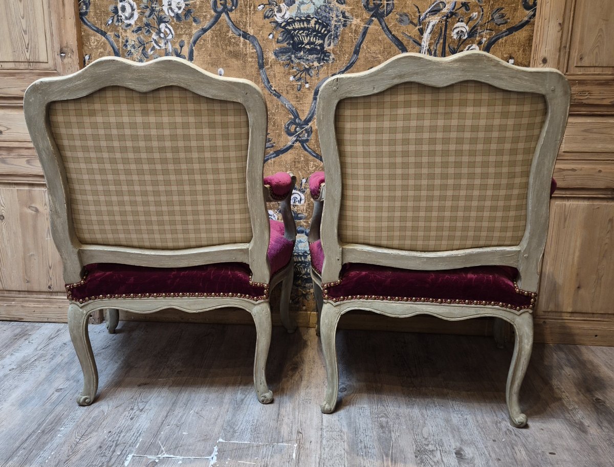 Pair Of Louis XV Period Armchairs-photo-3