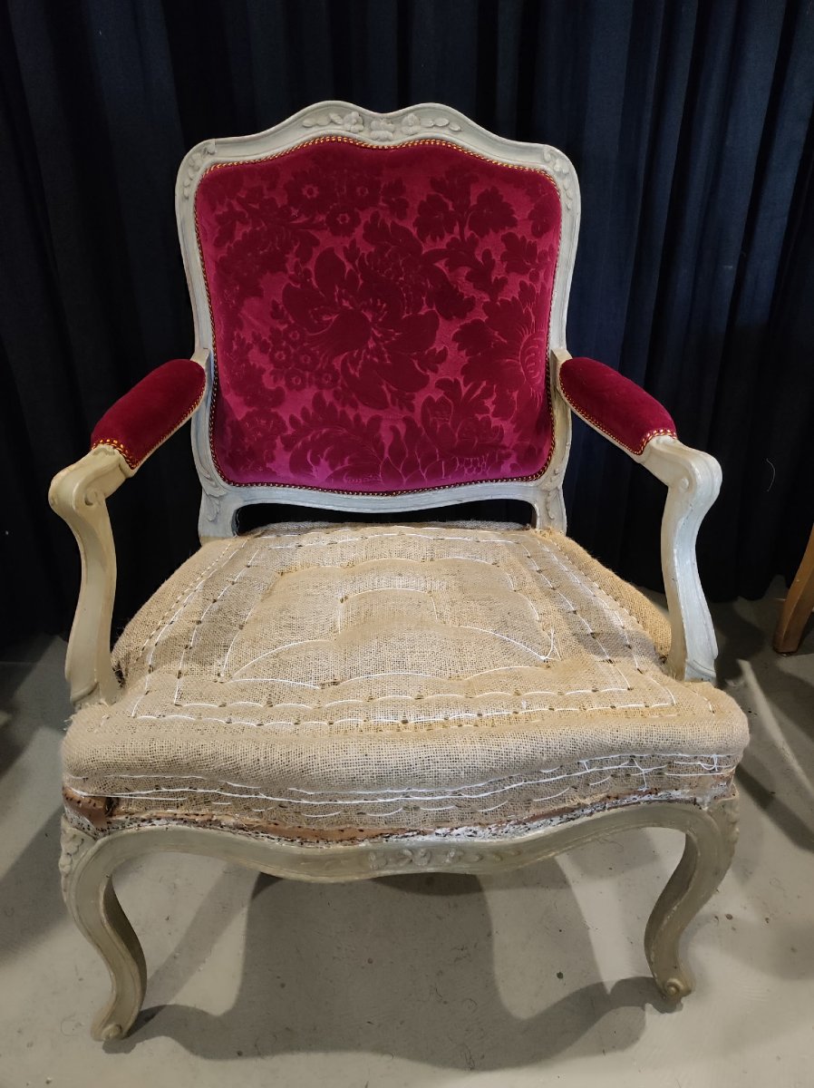 Pair Of Louis XV Period Armchairs-photo-3