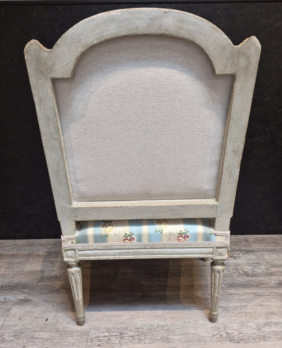 Fauteuil d'époque Louis XVI estampillé de Georges Jacob -photo-3