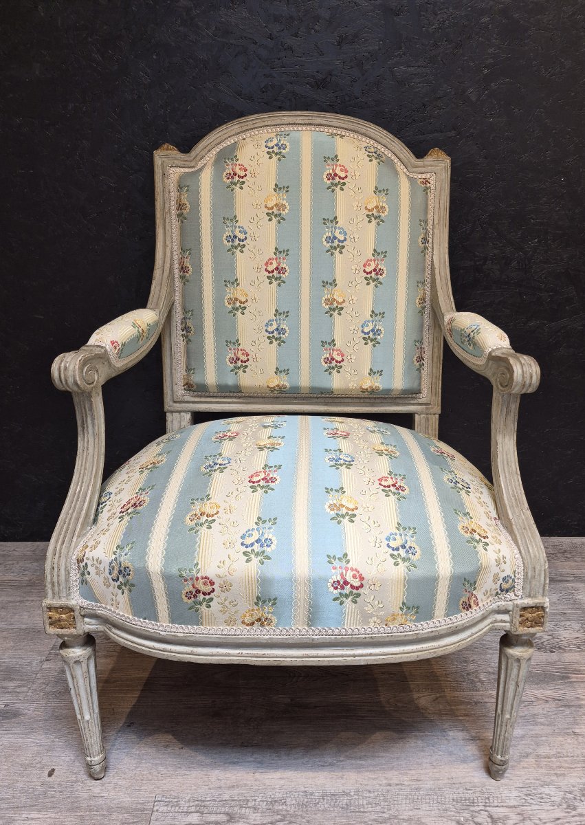 Fauteuil d'époque Louis XVI estampillé de Georges Jacob 