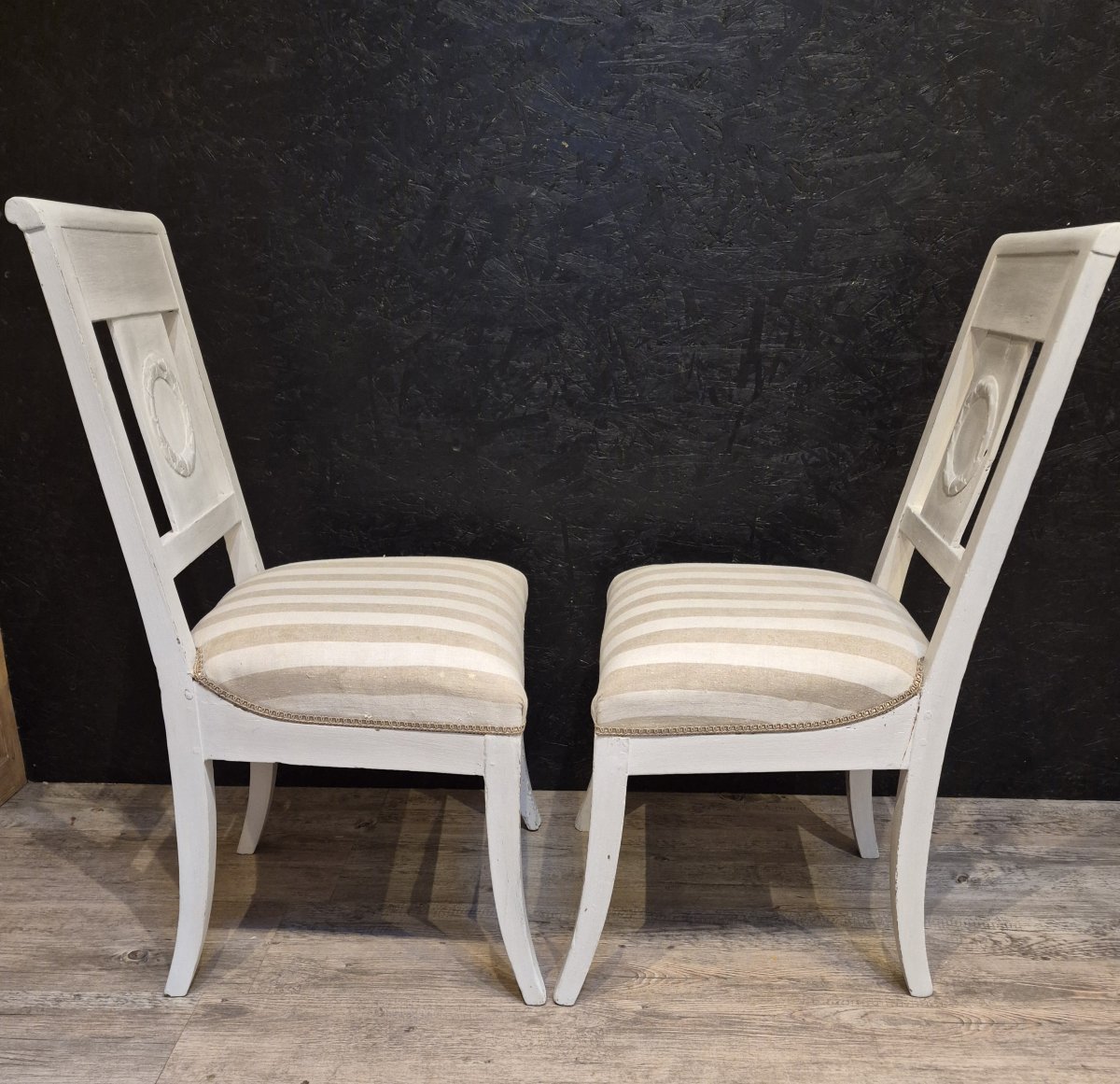 Paire de chaises d'époque empire -photo-2