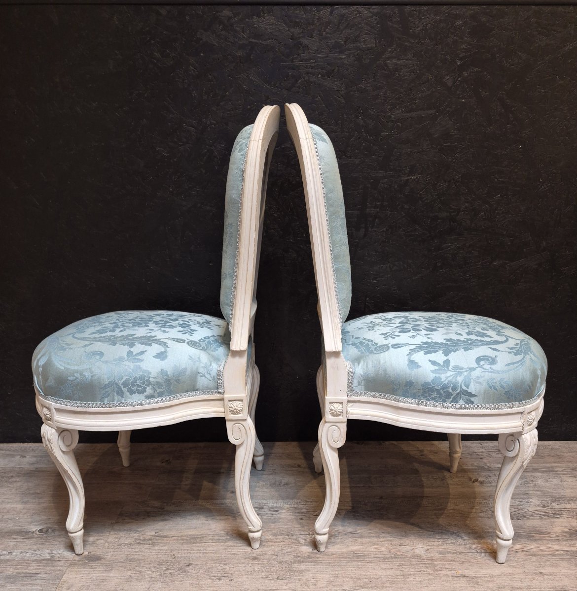 Paire de chaises de style transition -photo-4