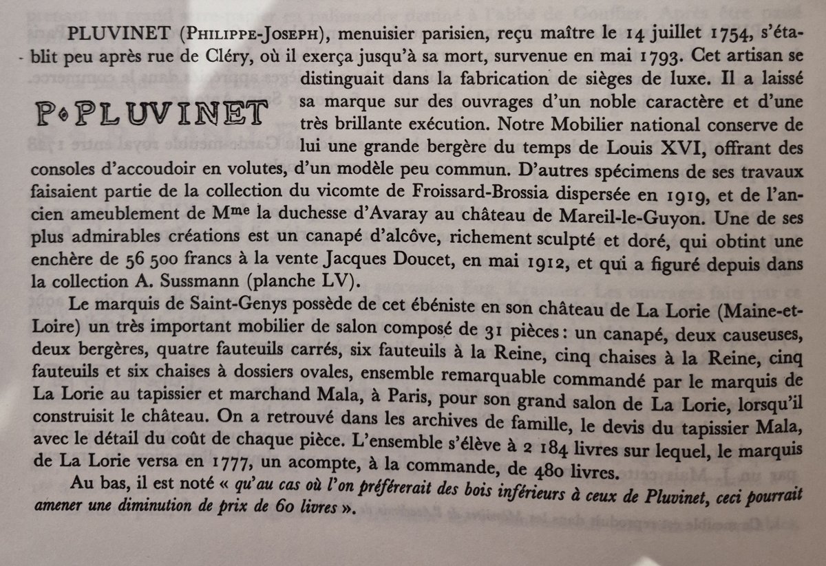 Cabriolet d'époque Louis XV Estampillé De Pluvinet -photo-6