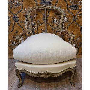 Louis Delanois    Bergère d'époque Louis XV 