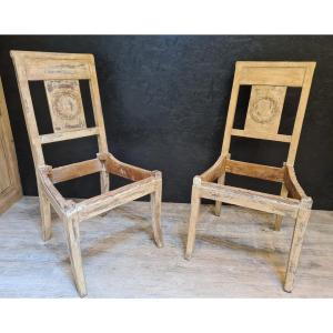 Pair Of Empire Period Chairs