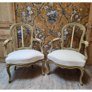 Louis XV Period Cabriolets Attributed To Louis Delanois 