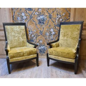 Pair Of Officer's Armchairs 