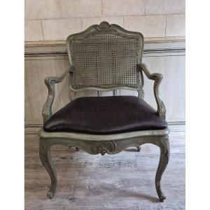 Louis XV Period Armchair With Cane Base