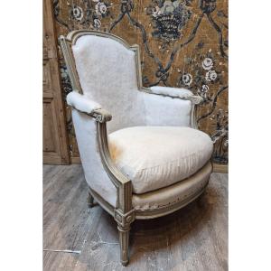 Antique Louis XVI-style Armchair Stamped By Henri Jacob