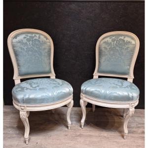 Paire de chaises de style transition