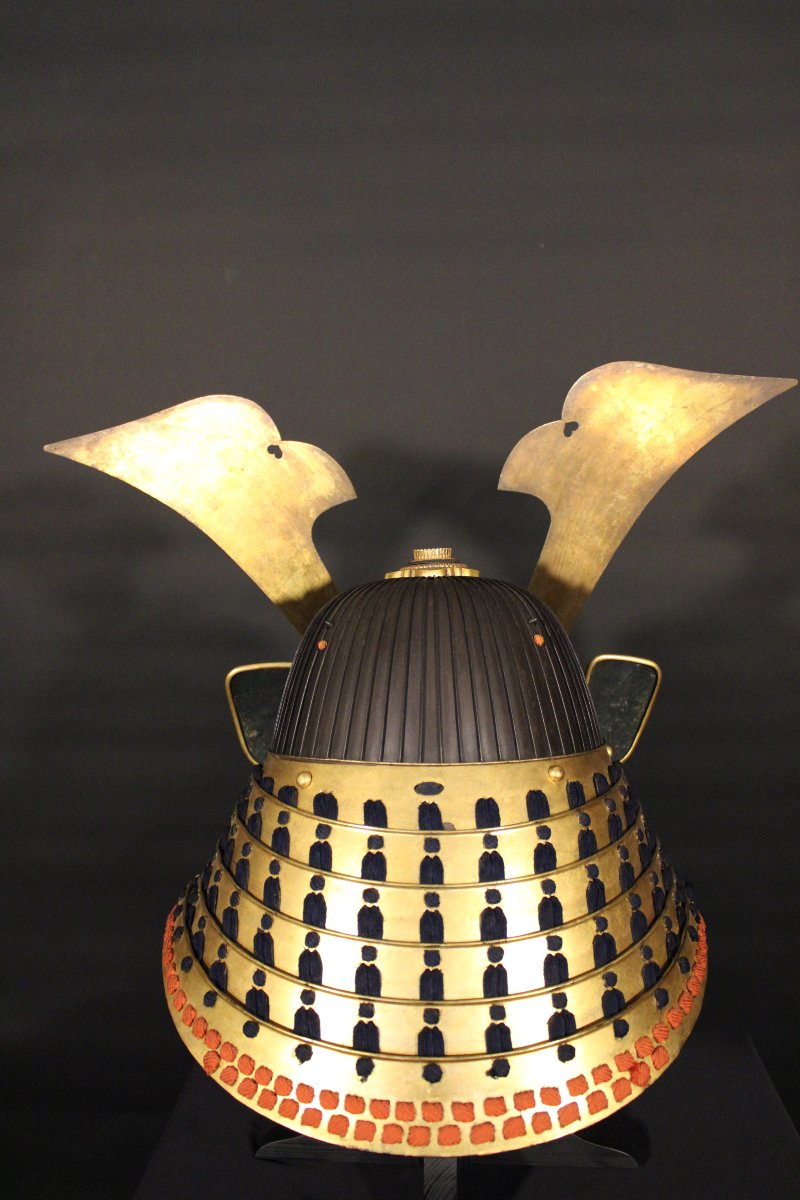Suji Bachi Kabuto Saotome Iechika With Ressei Menpo, Edo-photo-1
