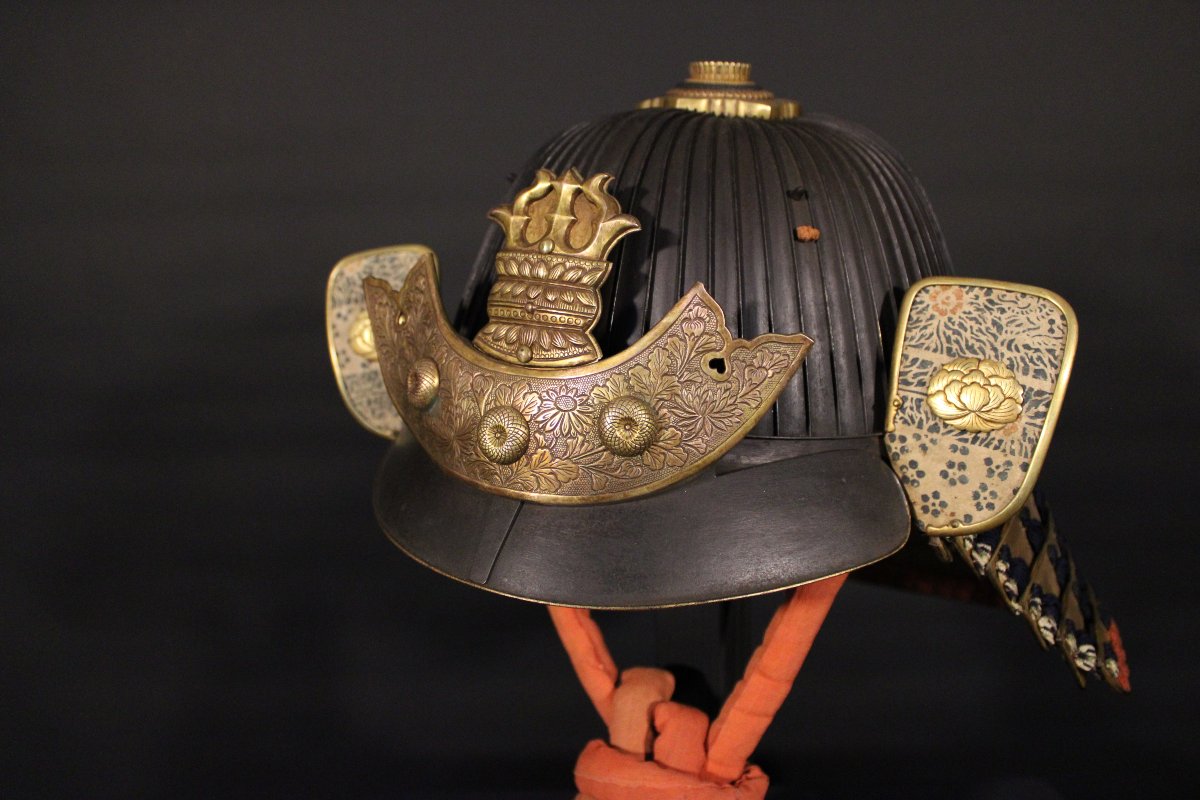 Suji Bachi Kabuto Saotome Iechika With Ressei Menpo, Edo-photo-2