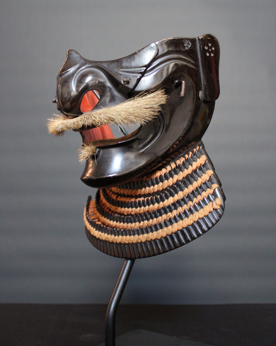 Menpo Samurai Mask - Shita Bō, Kuro Nuri-photo-2