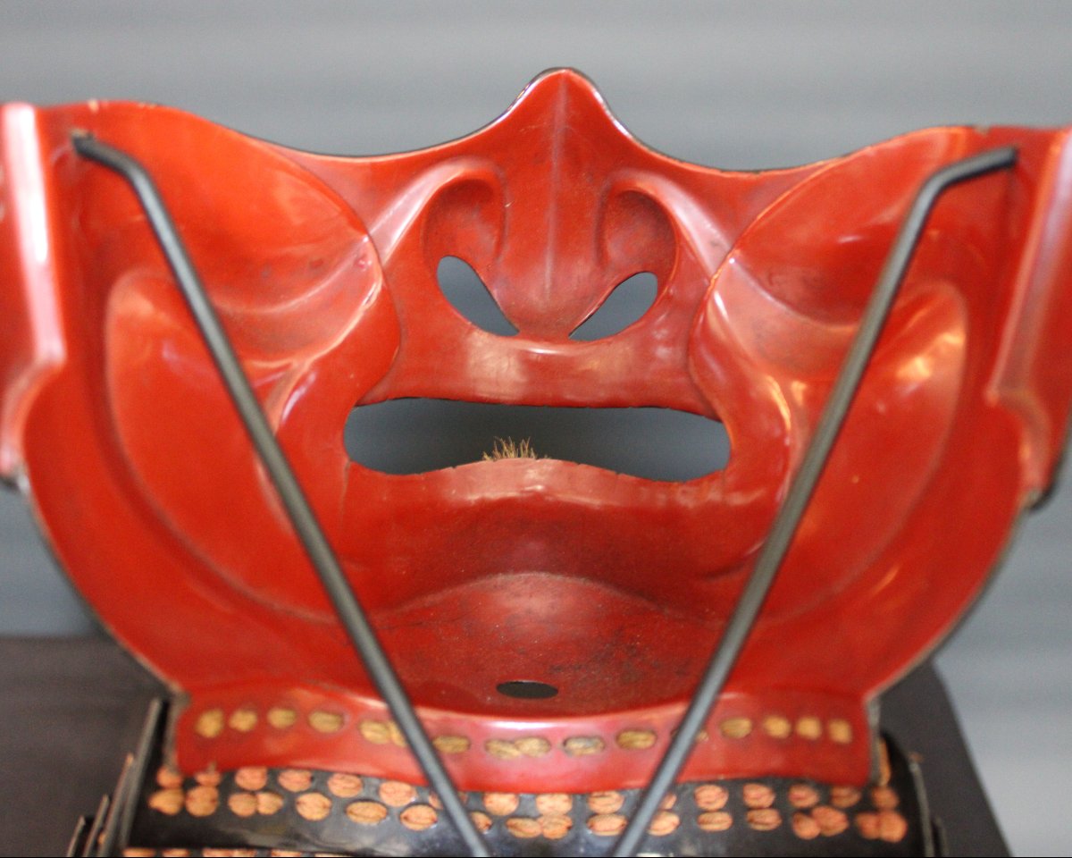 Menpo Samurai Mask - Shita Bō, Kuro Nuri-photo-1