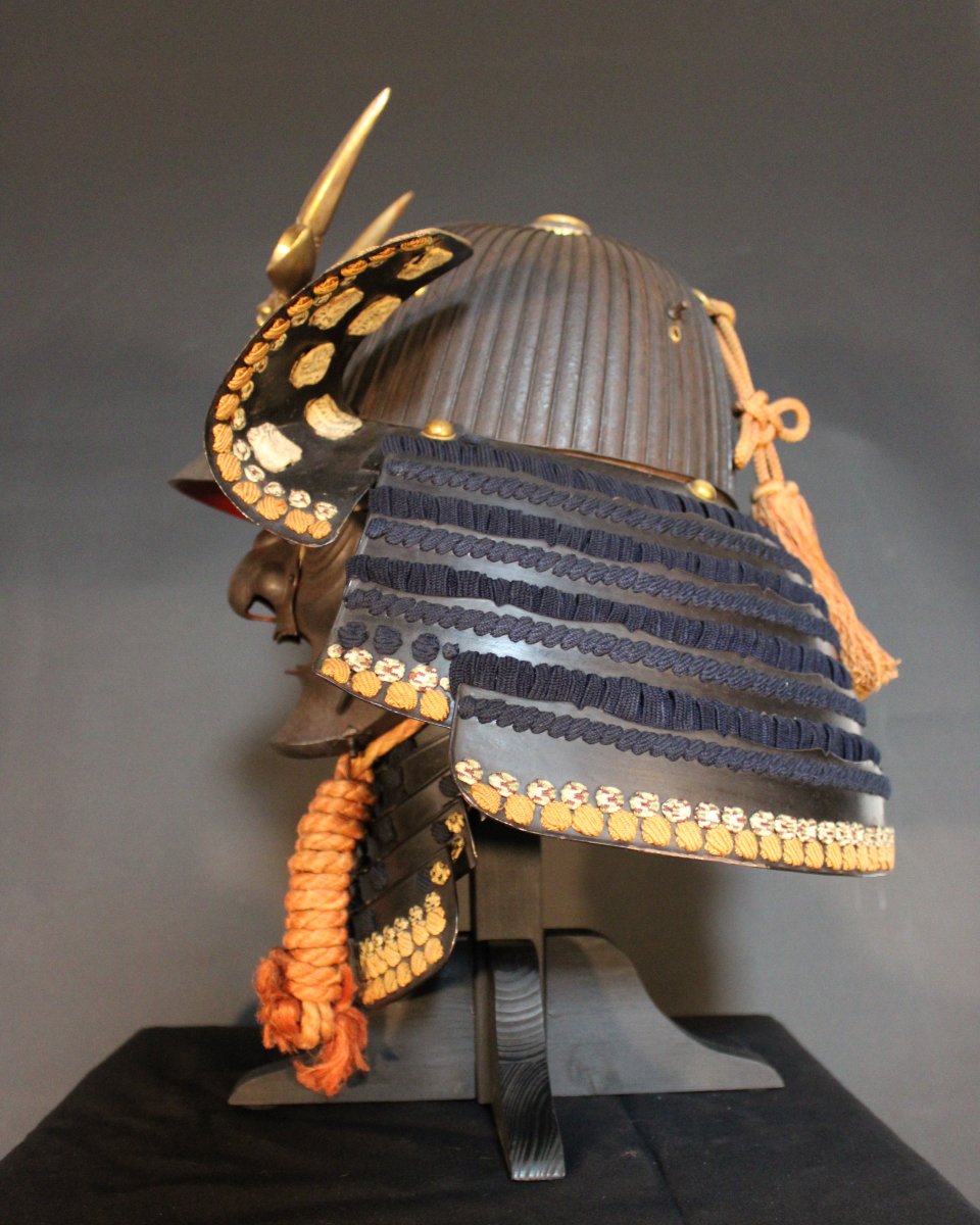 Suji Bachi Kabuto Saotome Ieharu With Ressei Menpo, Edo-photo-4