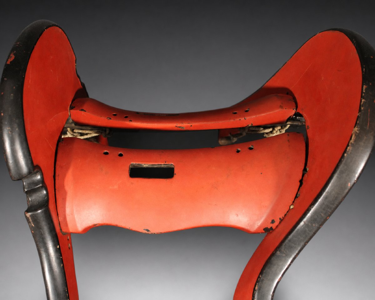 Samurai Saddle Kura, Juyo Certificate Nkbkhk (important Cultural Object) Muromachi Period-photo-3