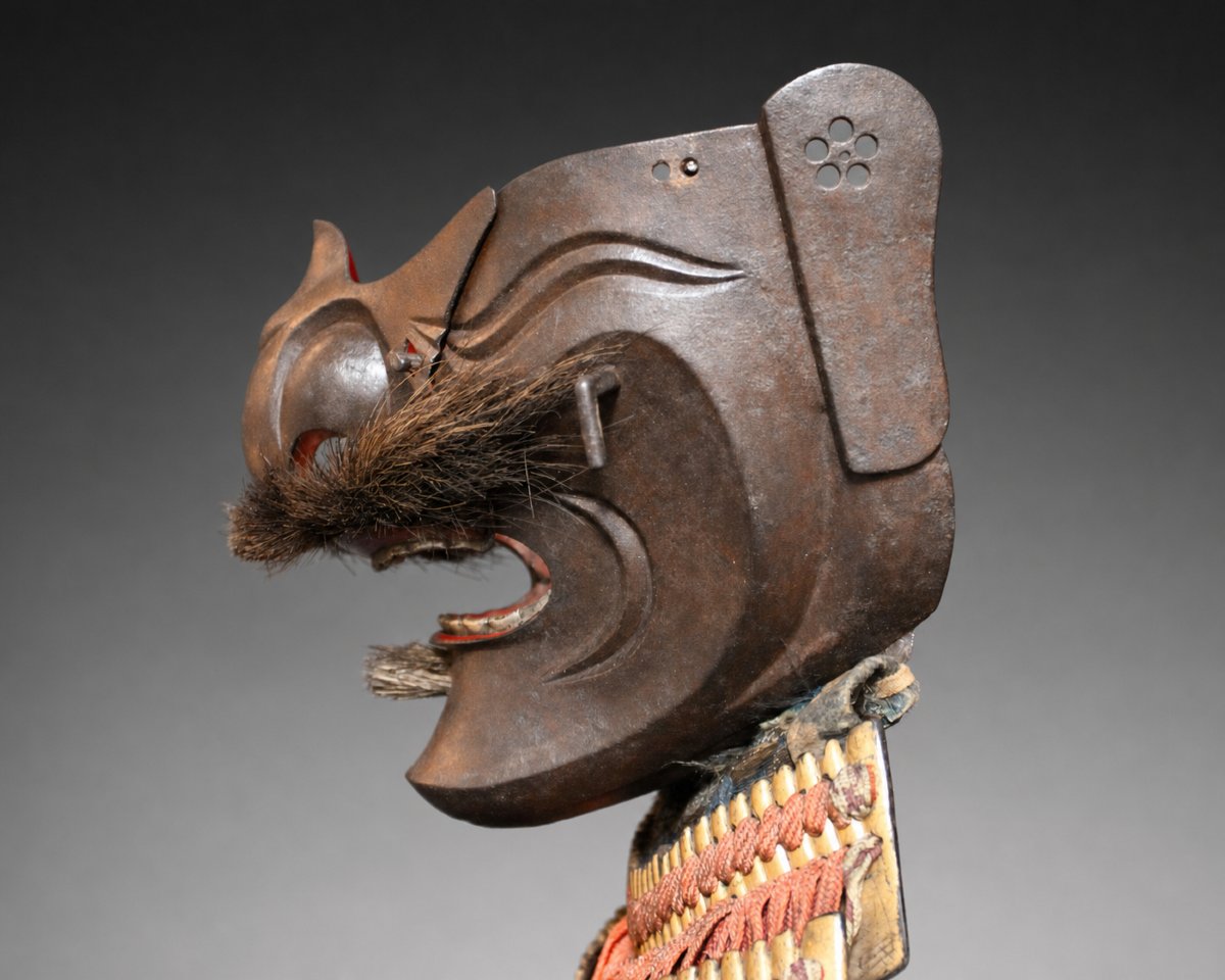Ressei Menpo Samurai Mask, Edo Period-photo-1