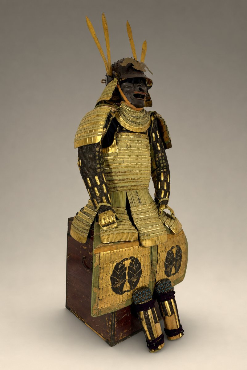 Yoroi Samurai Armor - Kin Kozane Midori-ito Odoshi Nimai-do Gusoku-photo-2