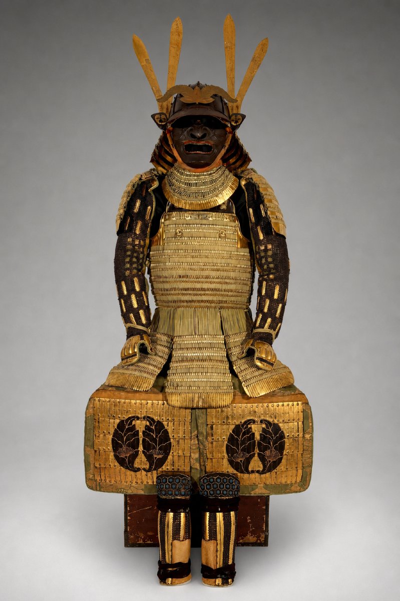 Yoroi Samurai Armor - Kin Kozane Midori-ito Odoshi Nimai-do Gusoku-photo-3