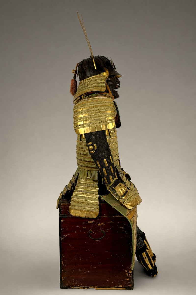 Yoroi Samurai Armor - Kin Kozane Midori-ito Odoshi Nimai-do Gusoku-photo-2